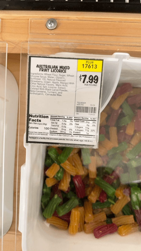 Tglasser Australian Mixed Fruit Licorice