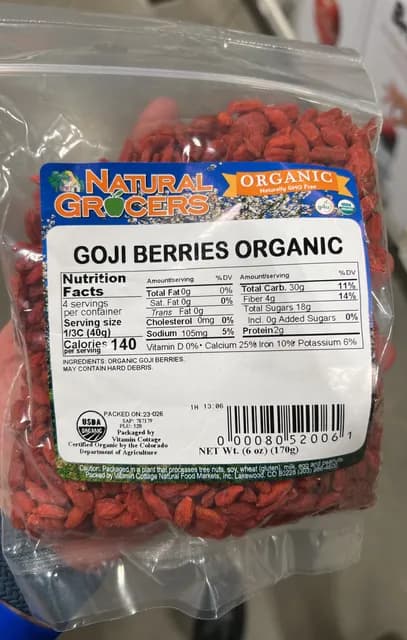 Natural Grocers Organic Goji Berries