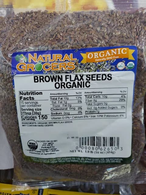 Natural Grocers Organic Brown Flax Seeds