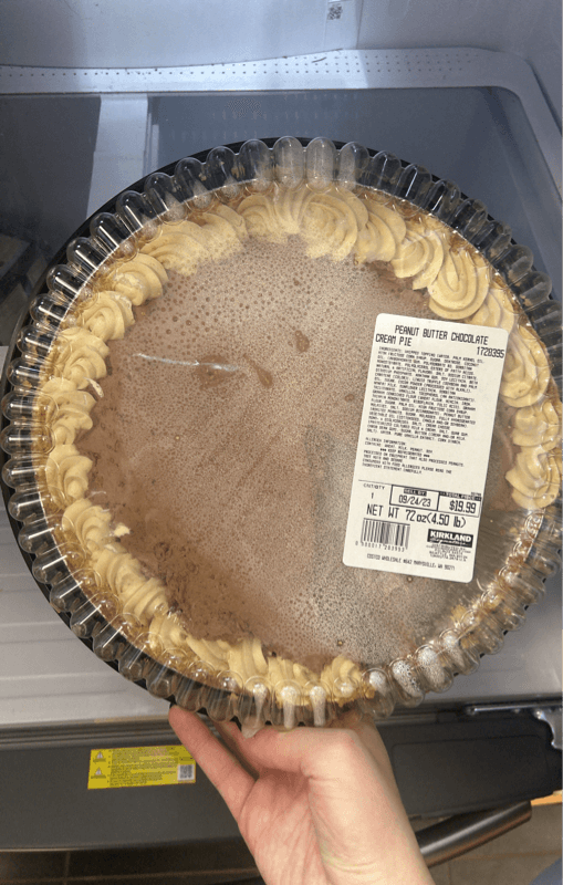 Kirkland Signature Peanut Butter Chocolate Cream Pie