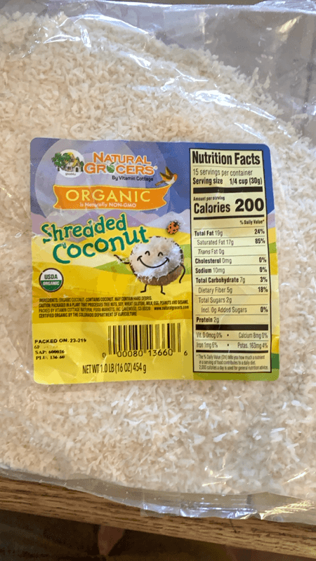 Natural Grocers Organic Shredded Coconut