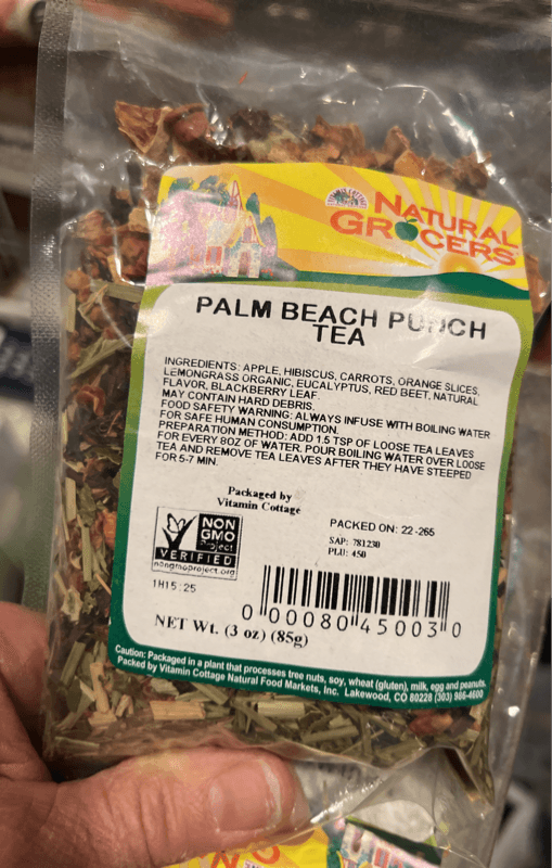 Natural Grocers Palm Beach Punch Tea