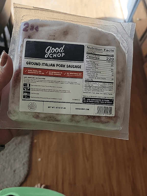 Good Chop Ground Italian Pork Sausage