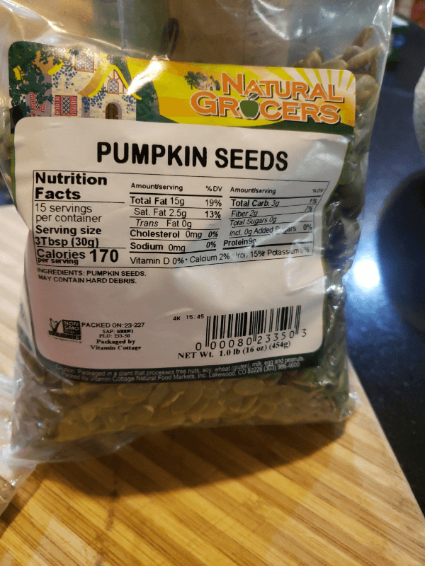 Natural Grocers Pumpkin Seeds