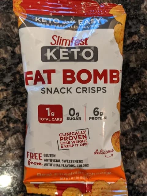 Slimfast Keto Fat Bomb Snack Crisps