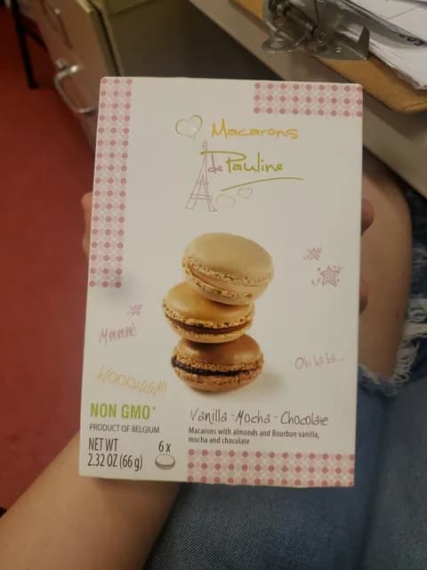 Macarons De Pauline Vanilla-Mocha-Chocolate Macarons