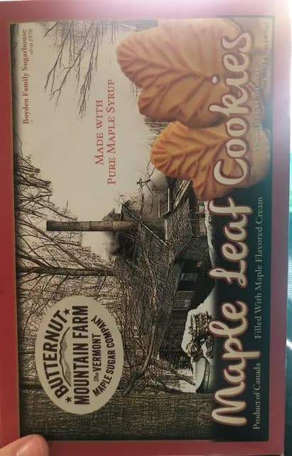 Butternut Mountain Farm Maple Leaf Cookies