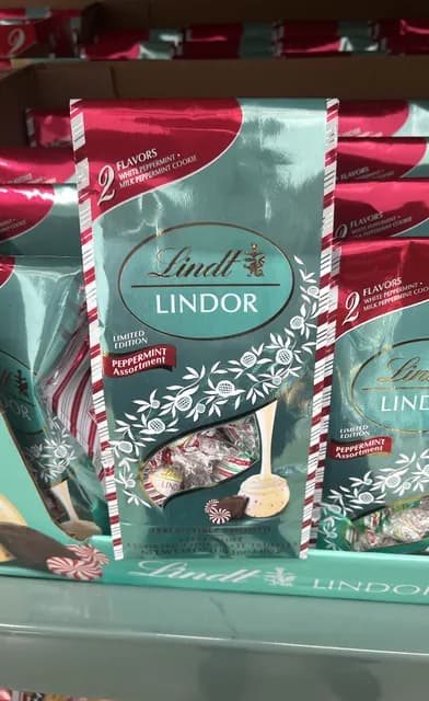 Lindt Lindor Limited Edition Irresistibly Smooth Peppermint Assorted Chocolate Truffles