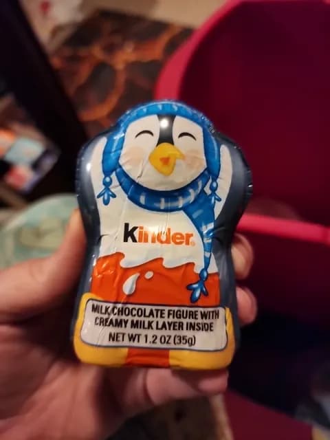 Kinder Milk Chocolate Figure With Creamy Milk Layer Inside