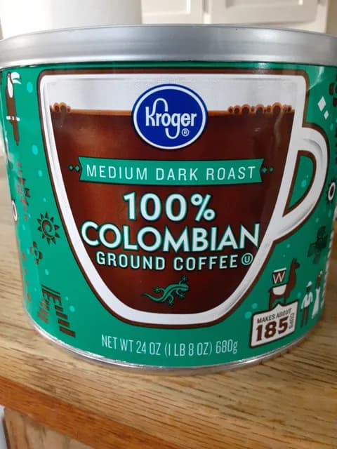 Kroger 100% Colombian Medium Dark Roast Ground Coffee