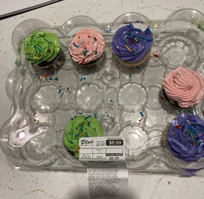 Plus Variety Iced Cupcakes