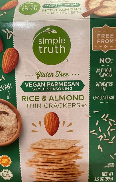 Simple Truth Rice & Almond Thin Crackers