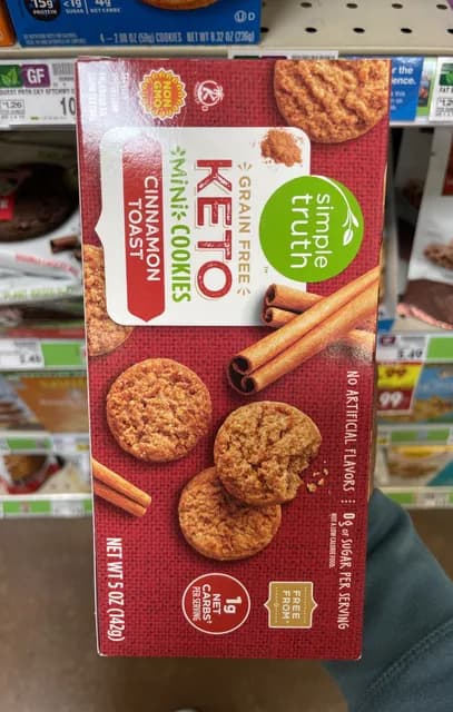 Simple Truth Grain Free Keto Cinnamon Toast Mini Cookies