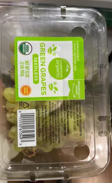 Simple Truth Organic Seedless Green Grapes