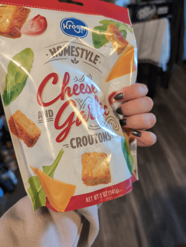 Kroger Homestyle Cheese & Garlic Croutons
