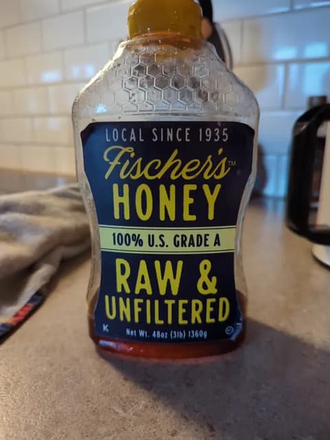 Fischer'S 100% U.S. Grade A Raw & Unfiltered Honey