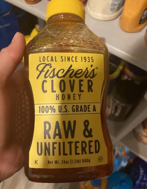 Fischer'S Clover Honey Raw & Unfiltered