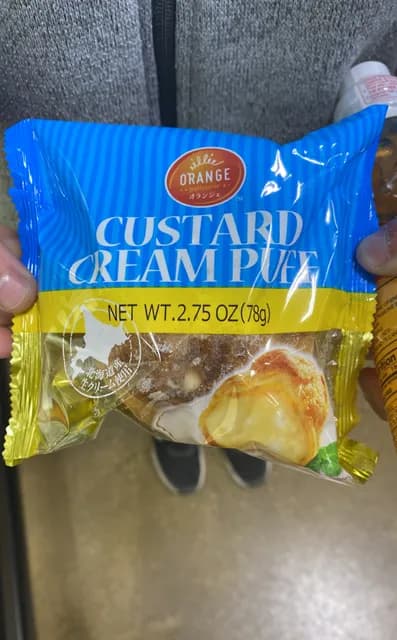 Orange Custard Cream Puff