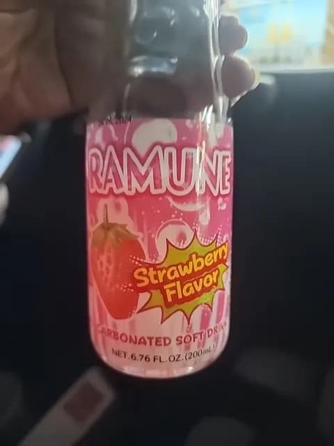 Ramune Strawberry Flavor Carbonated Soft Drink