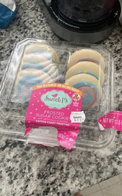 Sweet P'S Frosted Sugar Cookies Cotton Candy Frosting