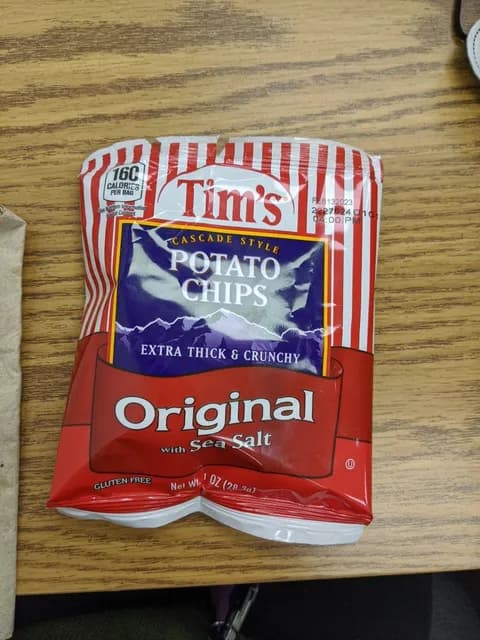 Tim'S Original With Sea Salt Cascade Style Potato Chips