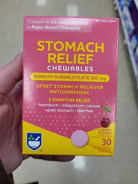 Stomach Relief Cherry Flavor 30 Chewable