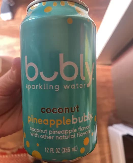 Bubly Sparkling Water, Coconut Pineapple Flavor