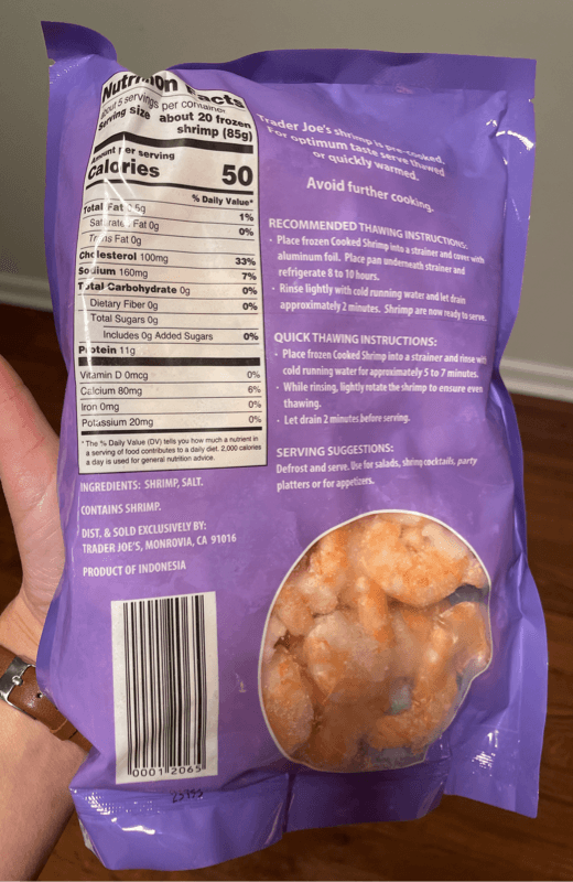 Trader Joe'S Cooked Shrimp Medium