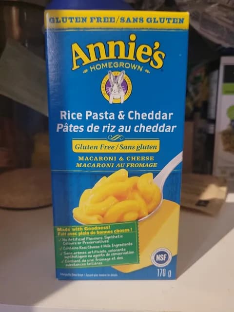 Annie'S Rice Pasta & Cheddar Macaroni & Cheese