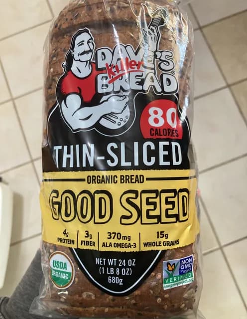 Dave'S Killer Bread Thin-Sliced Organic Bread Good Seed