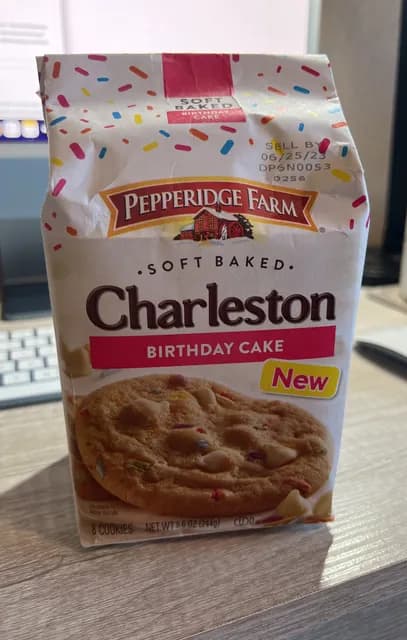 Pepperidge Farm Soft Baked Charleston Birthday Cake 8 Cookies