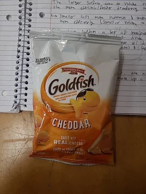 Pepperidge Farm Goldfish Cheddar Baked With Real Cheese