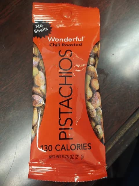 Wonderful No Shells Chili Roasted Pistachios