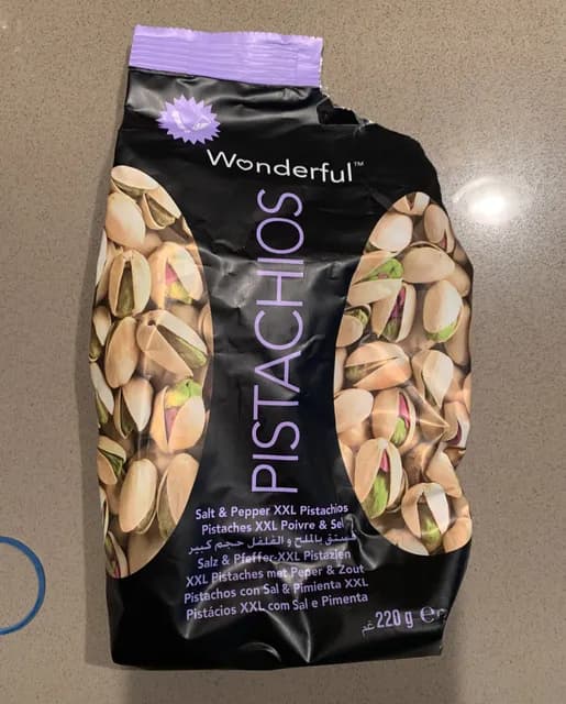 Wonderful Salt & Pepper Xxl Pistachios