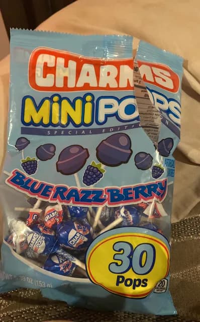 Charms Mini Pops Blue Razz Berry