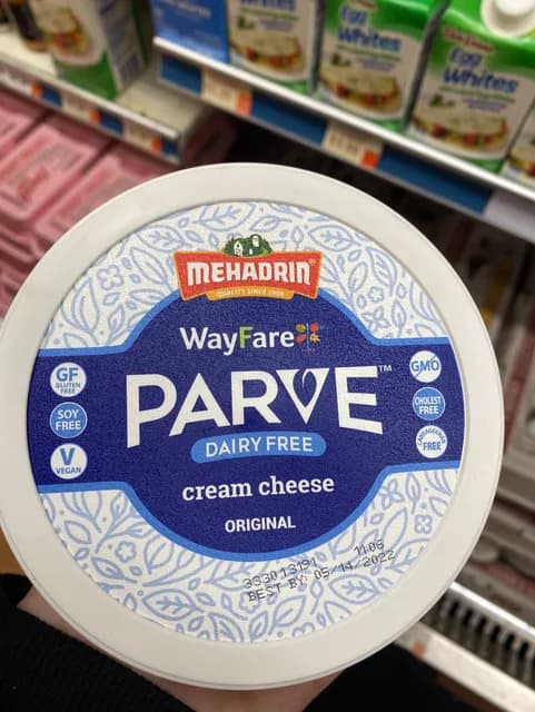 Mehadrin Wayfare Parve Dairy Free Original Cream Cheese