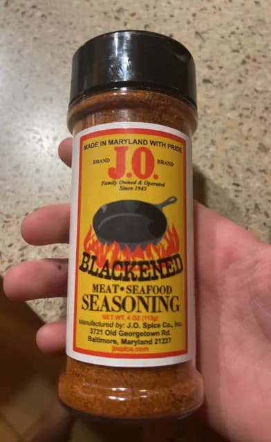 J.O. Blackened Meat-Seafood Seasoning