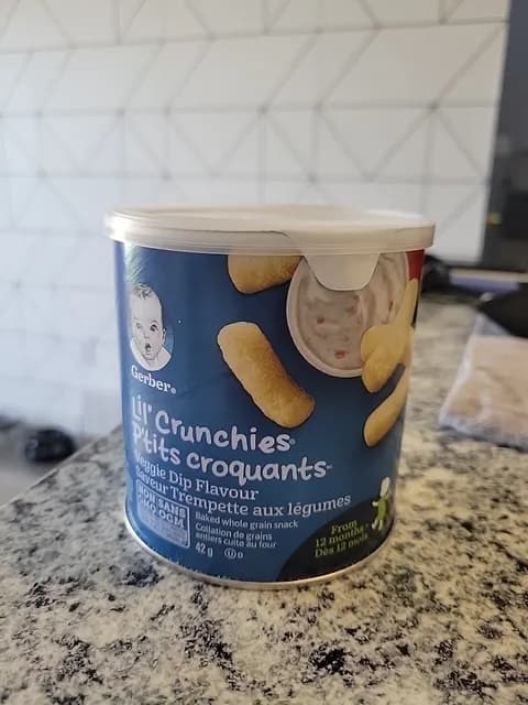 Gerber Lil' Crunchies Veggie Dip Flavour