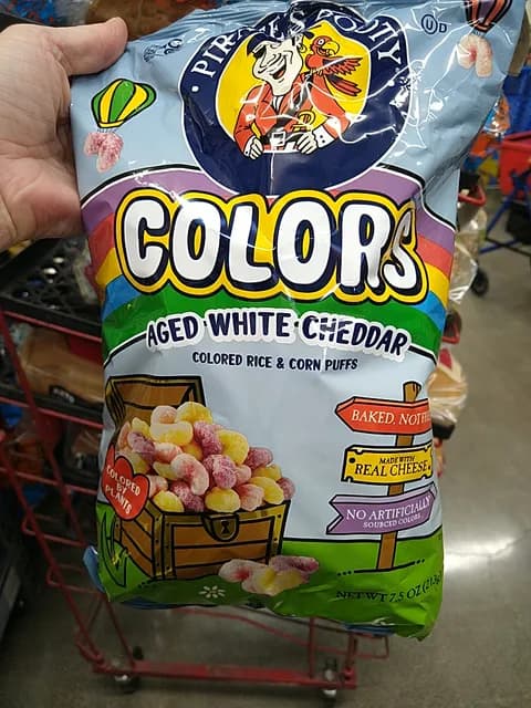 Pirate'S Booty Colors Aged White Cheddar Colored Rice & Corn Puffs
