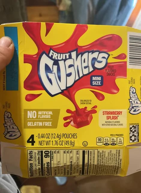 Fruit Gushers Mini Size Strawberry Splash