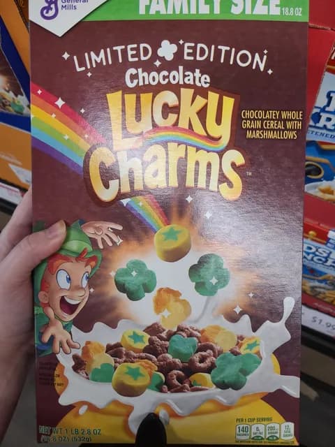 General Mills Limited Edition Chocolate Lucky Charms Cereal