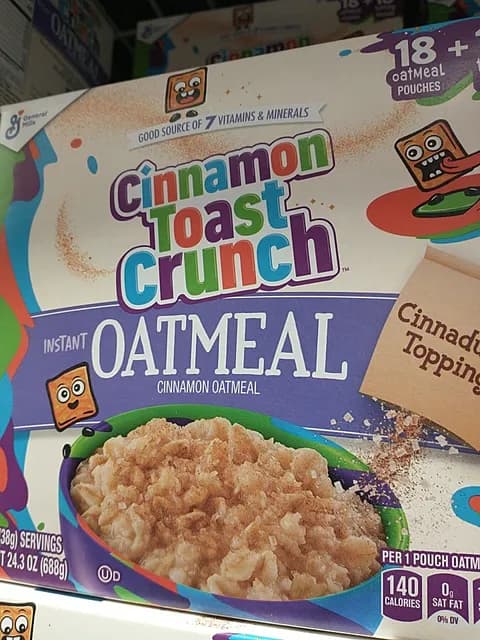 General Mills Cinnamon Toast Crunch Instant Oatmeal