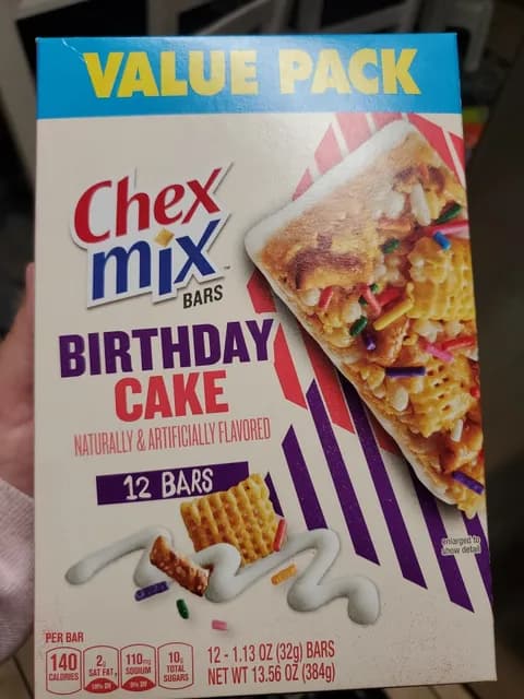 Chex Mix Birthday Cake Bars Value