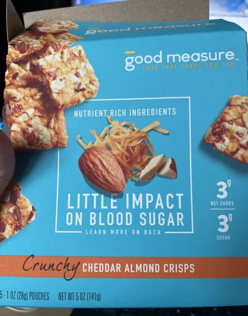Good Measure Crunchy Cheddar Almond Crisps