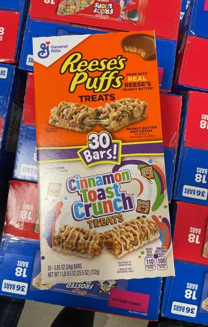 General Mills Variety Pack: Reese'S Puffs Treats And Cinnamon Toast Crunch Treats