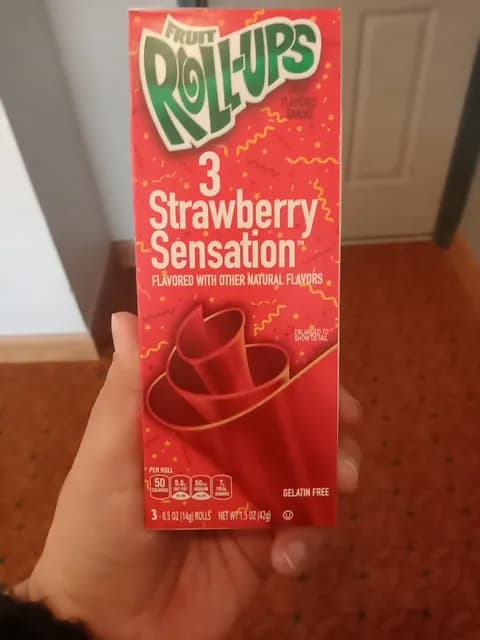 Fruit Roll-Ups 3 Strawberry Sensation Flavors