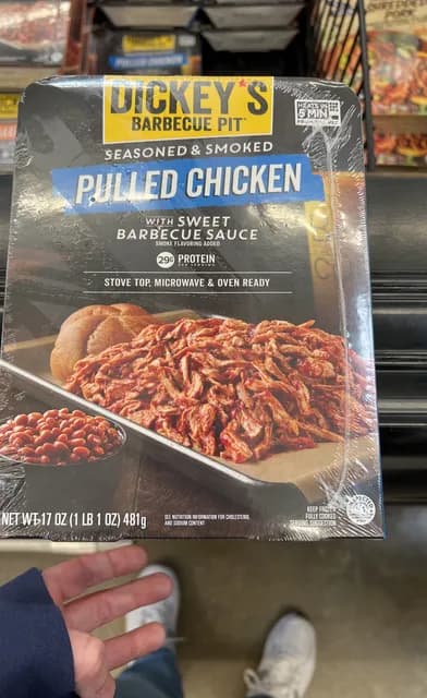 Dickey'S Barbecue Pit Seasoned & Smoked Pulled Chicken With Sweet Barbecue Sauce