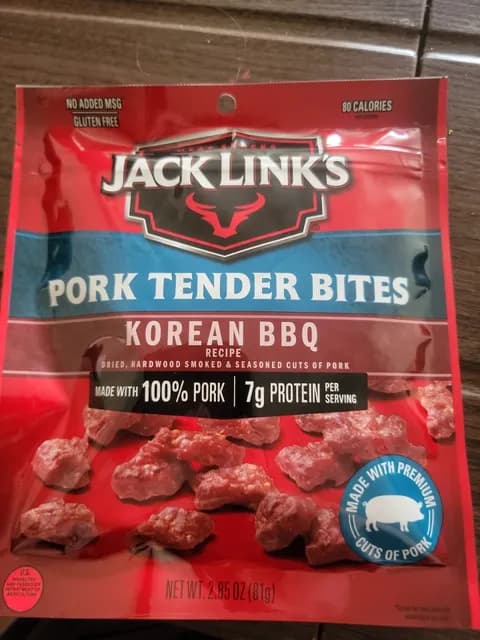Jack Link'S Pork Tender Bites Korean Bbq