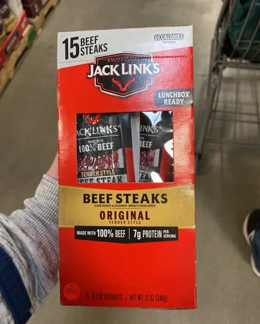 Jack Links Beef Steaks Original Tender Style