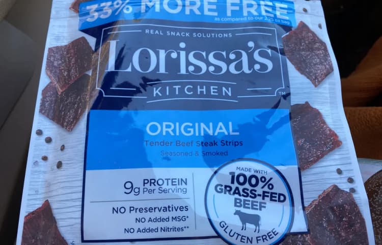 Lorissa'S Kitchen Original Tender Beef Steak Strips Seasoned & Smoked